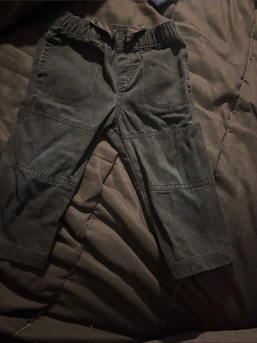 Men's Dark Gray Casual Utility Pants